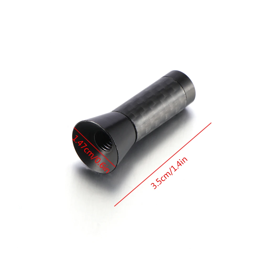 Углеродное волокно винт короткие Stubby Автомобильная Радио Антенна Мини 3 5 см