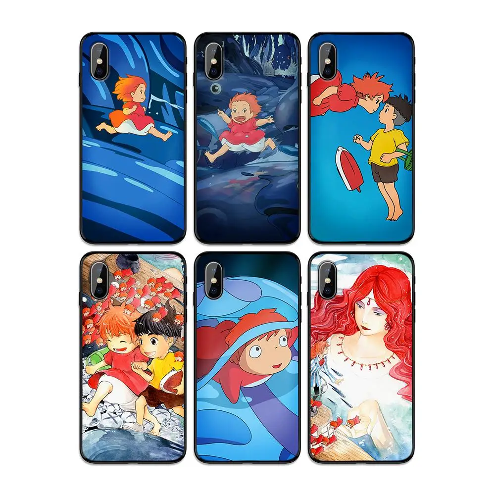 Anime cliff princess ponyo cute Soft TPU Case Cover for Apple iPhone 6 6S 7 8 Plus 5 5S SE X XS MAX XR Silicone Cases | Мобильные