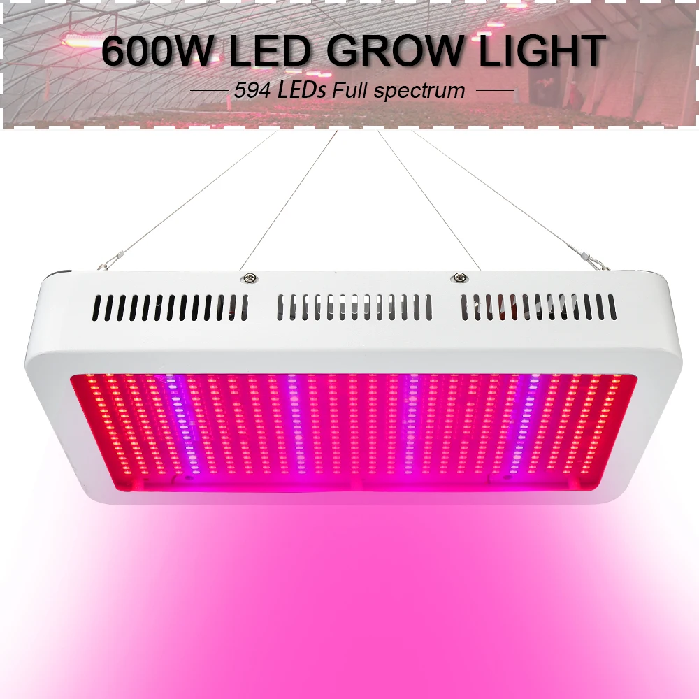 600 Вт Светодиодный светильник для выращивания SMD5730 AC85-265V, полный спектр для комнатных растений, цветов, тент для выращивания и гидропонная система, светильник для выращивания/цветения