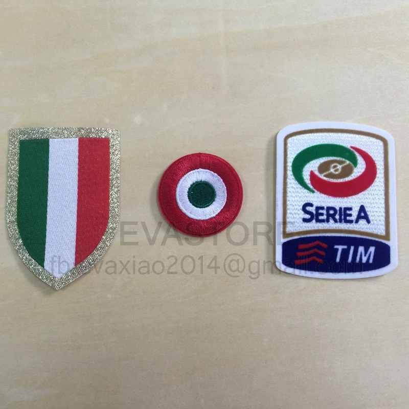 3 шт. Italia нашивка Calcio 15 16 красный coppa Circle Scudetto patch + итальянская чашка patches Serie a|patch