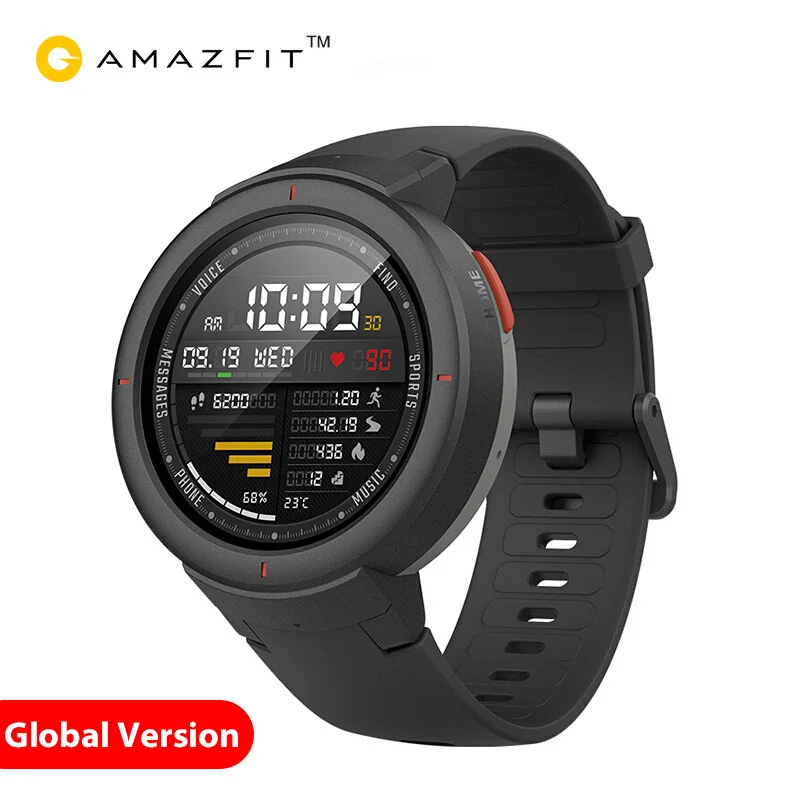 Xiaomi Amazfit Verge английская версия Смарт-часы 1 3 дюймов AMOLED экран набор и ответ на