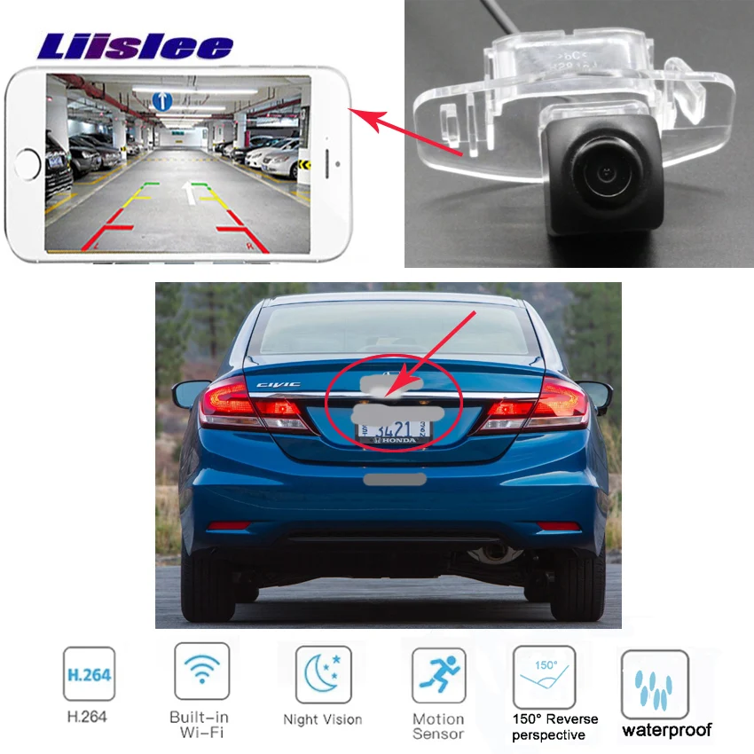 Новое поступление LiisLee! Для Honda City Fit Sedan 2013 ~ 2015 для Civic Ciimo 2012 Беспроводная камера