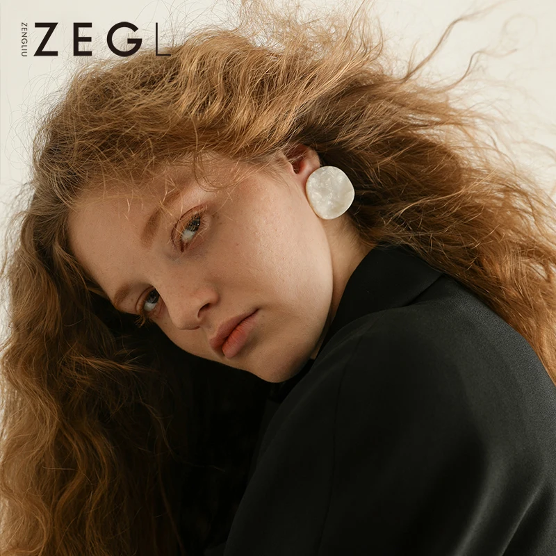Женские круглые серьги ZEGL серьги|Серьги-подвески| |