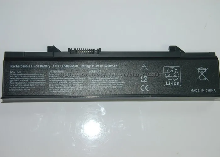 4400 мАч 10 8 В Аккумулятор для ноутбука Dell PW651 RM649 RM656 RM661 RM668 T749D U116D W071D WU841 Latitude E5400 E5410