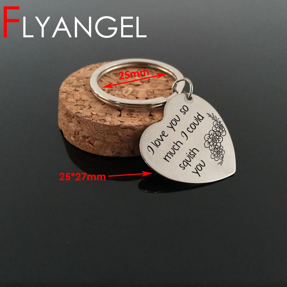 FLYANGEL новый стиль сердце брелок ювелирные изделия я люблю тебя так много для