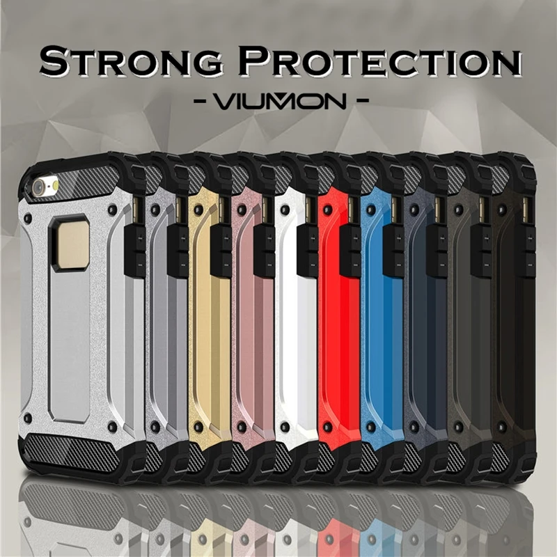 Для Huawei P8 Case Роскошные Оригинал Viumon Гибридный Обложка ПК Силиконовые Назад P 8