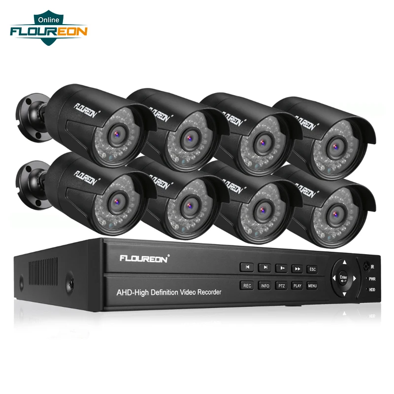 8CH 1080P AHD DVR + 8 шт. наружная 3000TVL 2.0MP камера для дома/особняк/магазин система