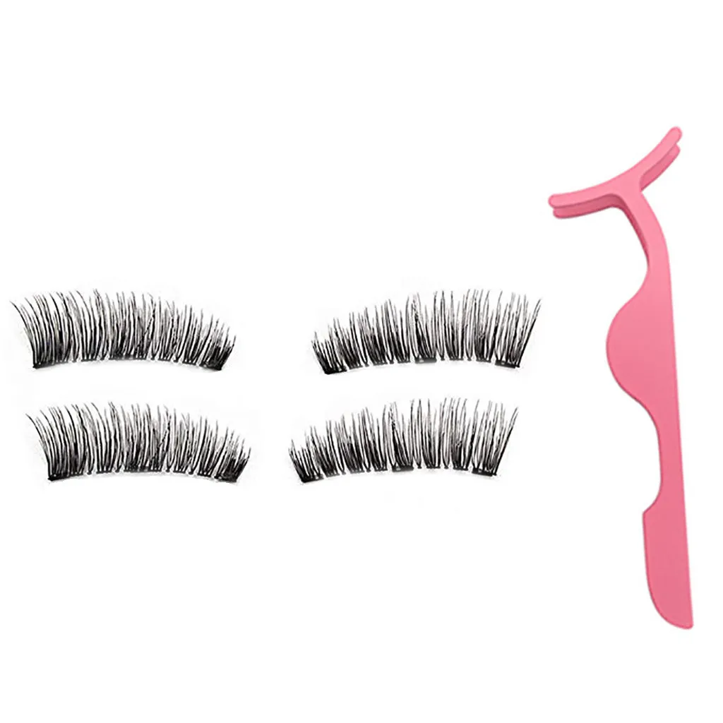 3D Магнитные Накладные ресницы Многоразовые очищаемые ручной работы Магнитный