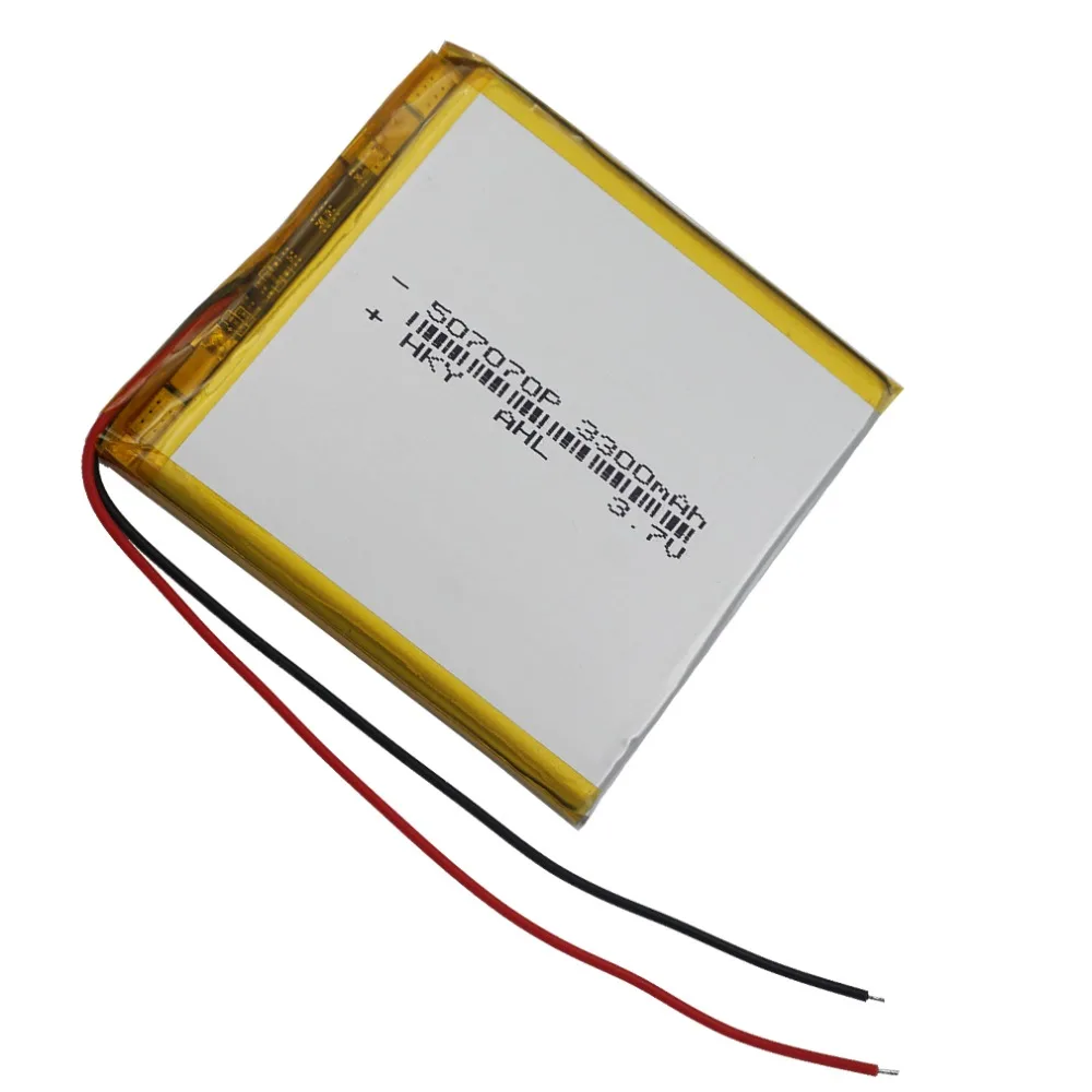 XINJ 3 7 V 3300 mAh литиево-полимерный LiPo аккумулятор 507070 для gps psp электронная книга