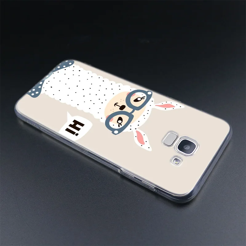Популярный Мягкий силиконовый чехол из ТПУ с ламой альпакой для Samsung Galaxy J4 J6 J8 2018 J3