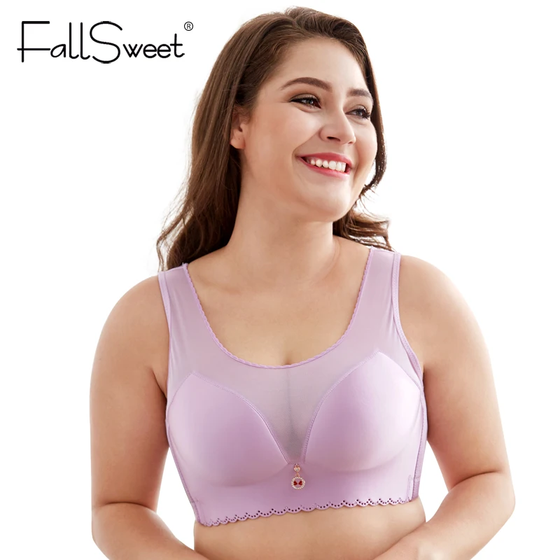 FallSweet без подкладки косточек бюстгальтеры для женщин плюс размер бюстгальтер