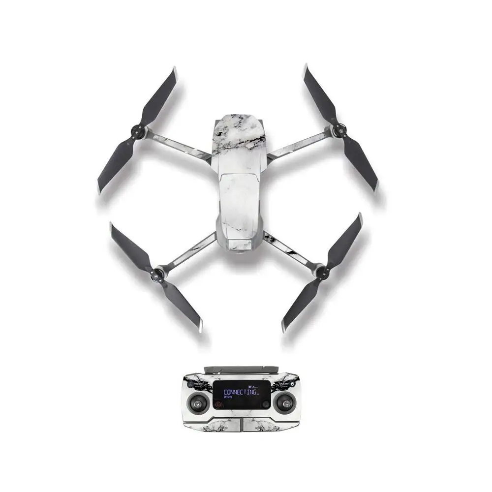 Крутая мраморная текстура стильная наклейка для кожи для DJI Mavic 2 Pro& Zoom Drone корпус пульт дистанционного управления защитная пленка для батареи - Цвет: YSDJM20030