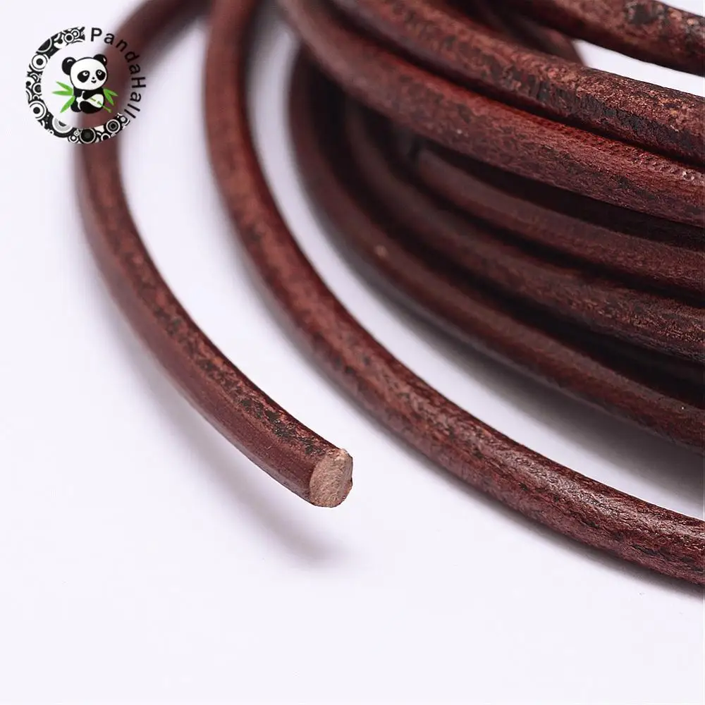 

Cowhide Cords, Sienna, 4mm; 5m/bag