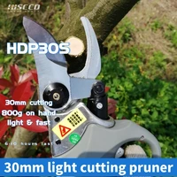 hdp30s super light ce lithium battery electric vineyardorchard pruning shear 800g on hand 30mm cutting