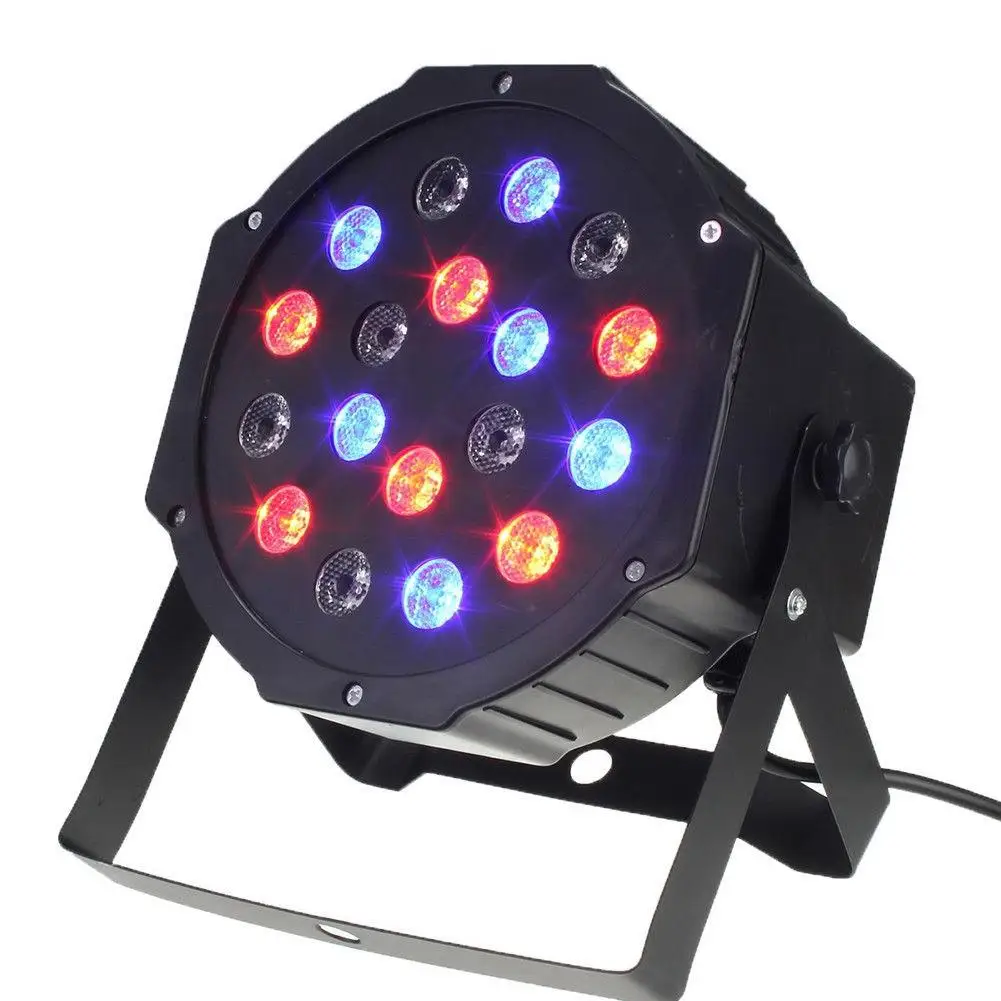 Профессиональный Сценический прожектор со светодиодами 18 светодиодов RGB DMX512 для