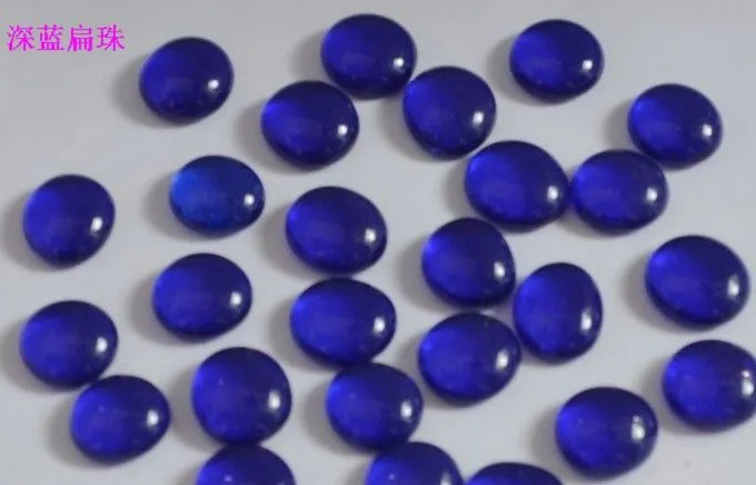 DARK BLUE Красивые стеклянные Цвет прозрачный рыбы в аквариуме вазы, украшенные цветами гидропоники пейзаж камень 30 шт - Цвет: DARK BLUE
