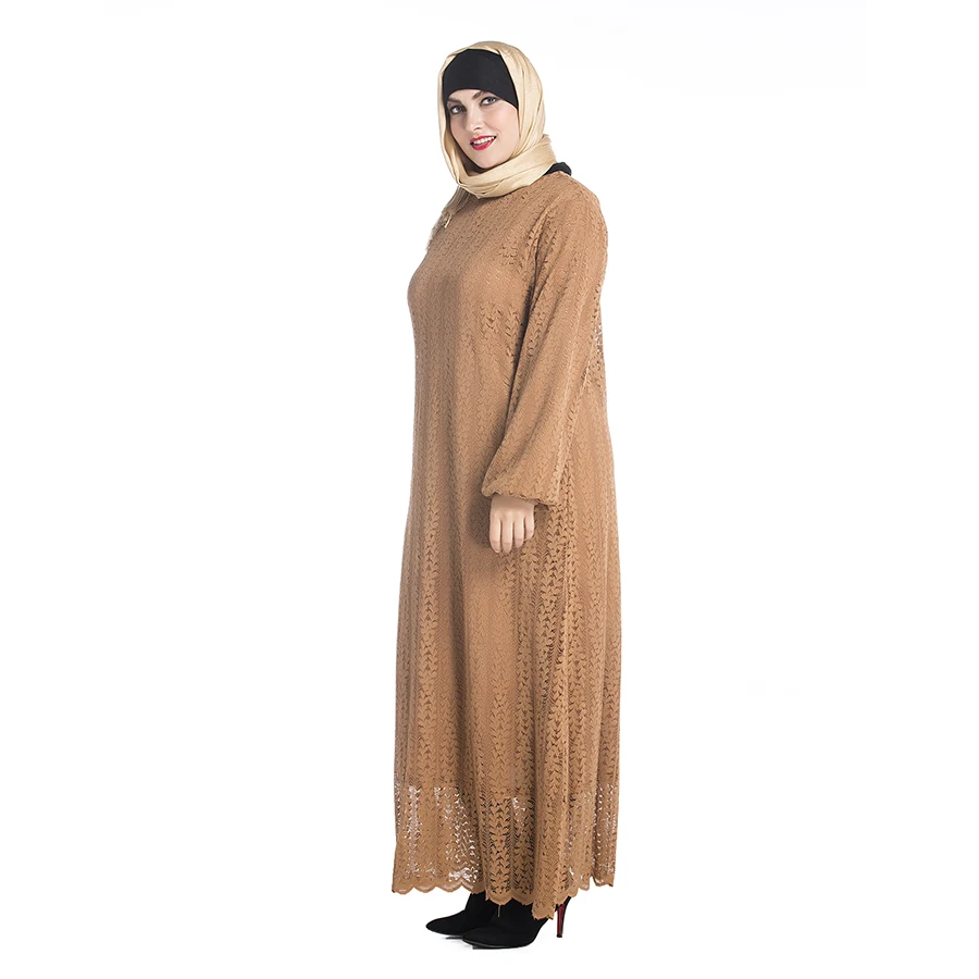 Дубай Abaya мусульманское платье женское кафтан Брендовое мягкое кружевное платья