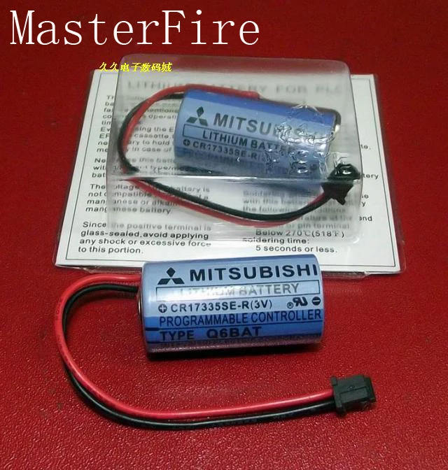 MasterFire 2 шт./лот Оригинальные CR17335SE R (3 В) Q6BAT ЧПУ 3 В 1700 мАч ПЛК Литиевая Батарея Для