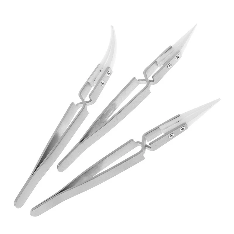 Антистатические обратные керамические Tweezers электронная сигарета термостойкие