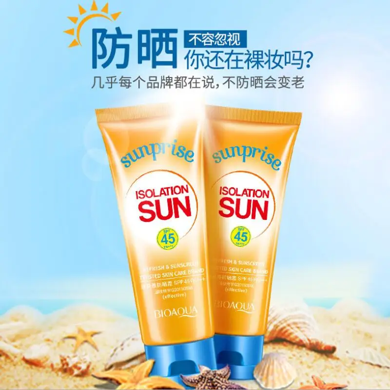 Солнцезащитный крем BIOAQUA SPF 45 защита от УФ-излучения солнцезащитный для лица