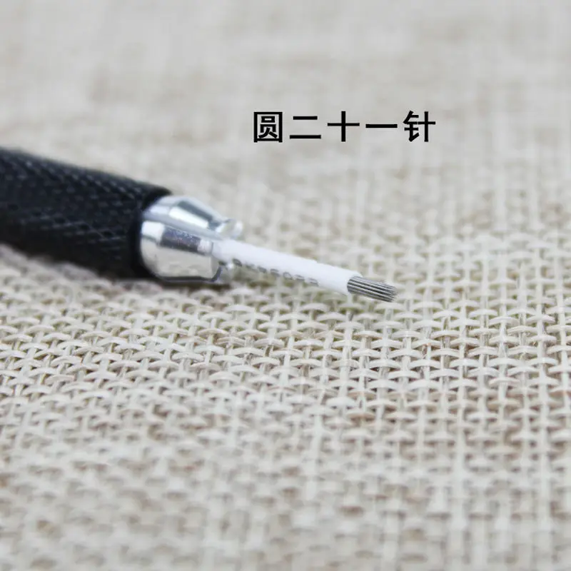 30 шт. полуперманентный макияж бровей татуаж микроблейдинг 17/19/21 круглые