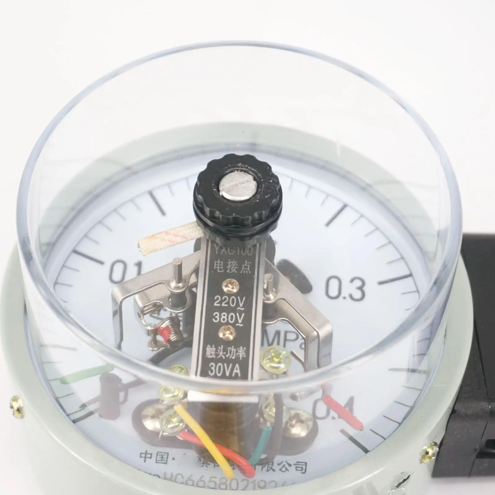 0-0.4Mpa YXC Dial Diameter 100mm Magnetic Auxiliary Electric Contact Pressure Gauge Radial Mount Pneumatic Parts | Обустройство дома