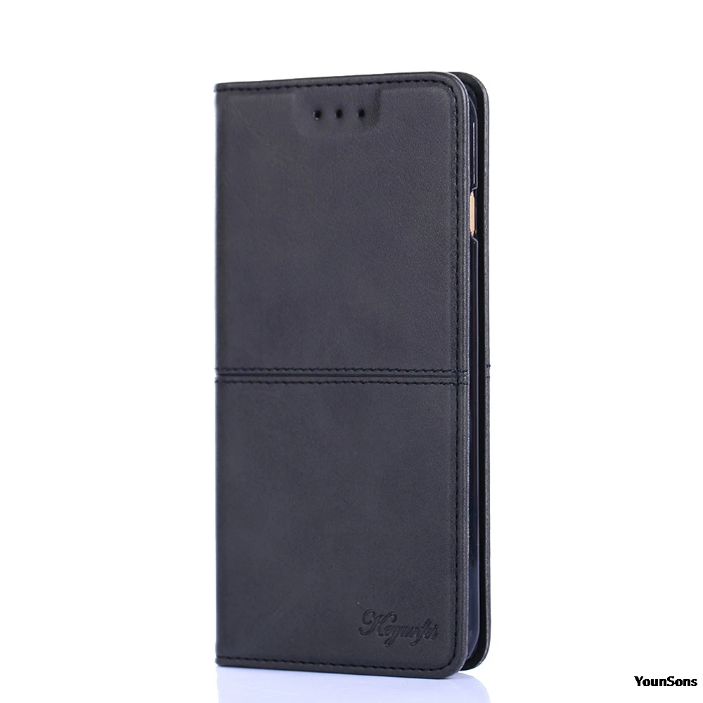 Роскошный чехол портмоне в ретро стиле Тонкий Магнитный кожаный с откидной