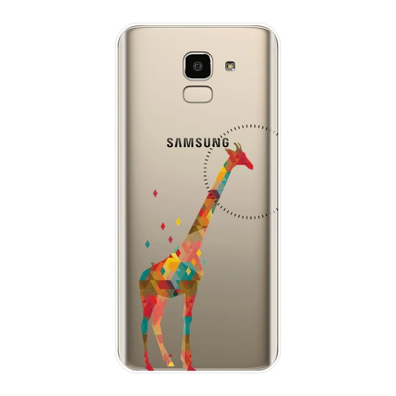 Funny Deer Giraffe Phone Case Silicone For Samsung J3 J5 J7 2015 2016 2017 J2 Prime J4 J6 J8 Plus 2018 Soft Back Cover | Мобильные