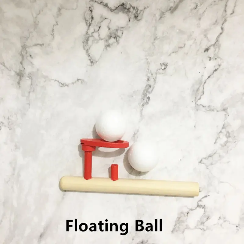 Floating ball 1pcs ToysParadise волчок/Радужная погремушка/плавающий шар/свисток/кубическая струна деревянные игрушки для детей Пазлы детские развивающие - Цвет: Floating ball 1pcs