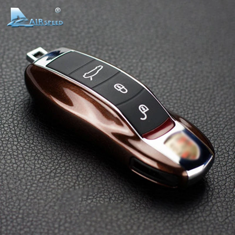 

Airspeed Car Fob Remote Key Case Key Cover Key Shell Refit Replacement for Porsche Boxster Cayman 911 997 Panamera Cayenne Macan