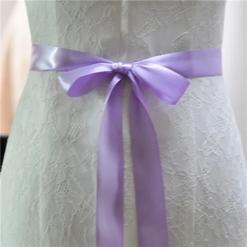 Lavender TOPQUEEN S40-4, Новое поступление, свадебные ленты Sashs 4 см, ширина 19 цветов, ленты для платьев - Цвет: Lavender
