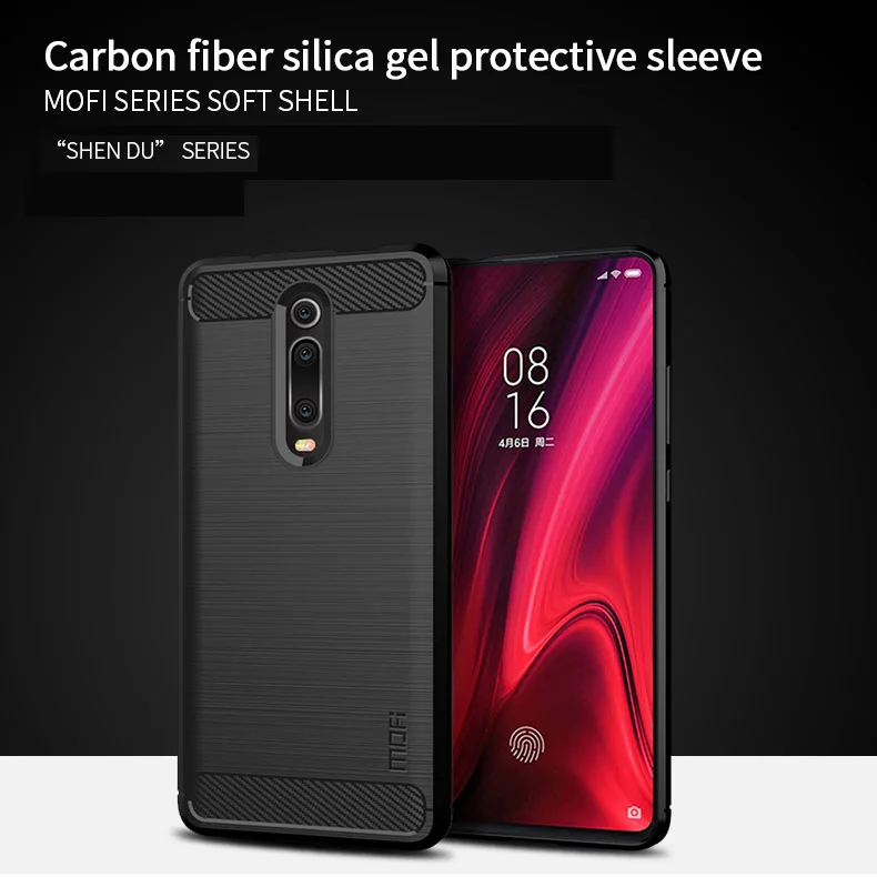 Для Xiaomi mi 9 T/mi 9 T Pro Чехол черный мягкий чехол из ТПУ чехол из углеродного волокна стиль для Xiaomi mi 9 T Pro Силиконовая задняя крышка