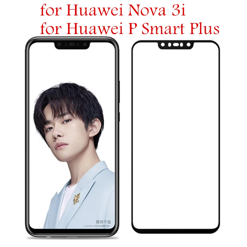 Для huawei Nova 3i защита экрана из закаленного стекла Черная защитная пленка против царапин для huawei P Smart Plus