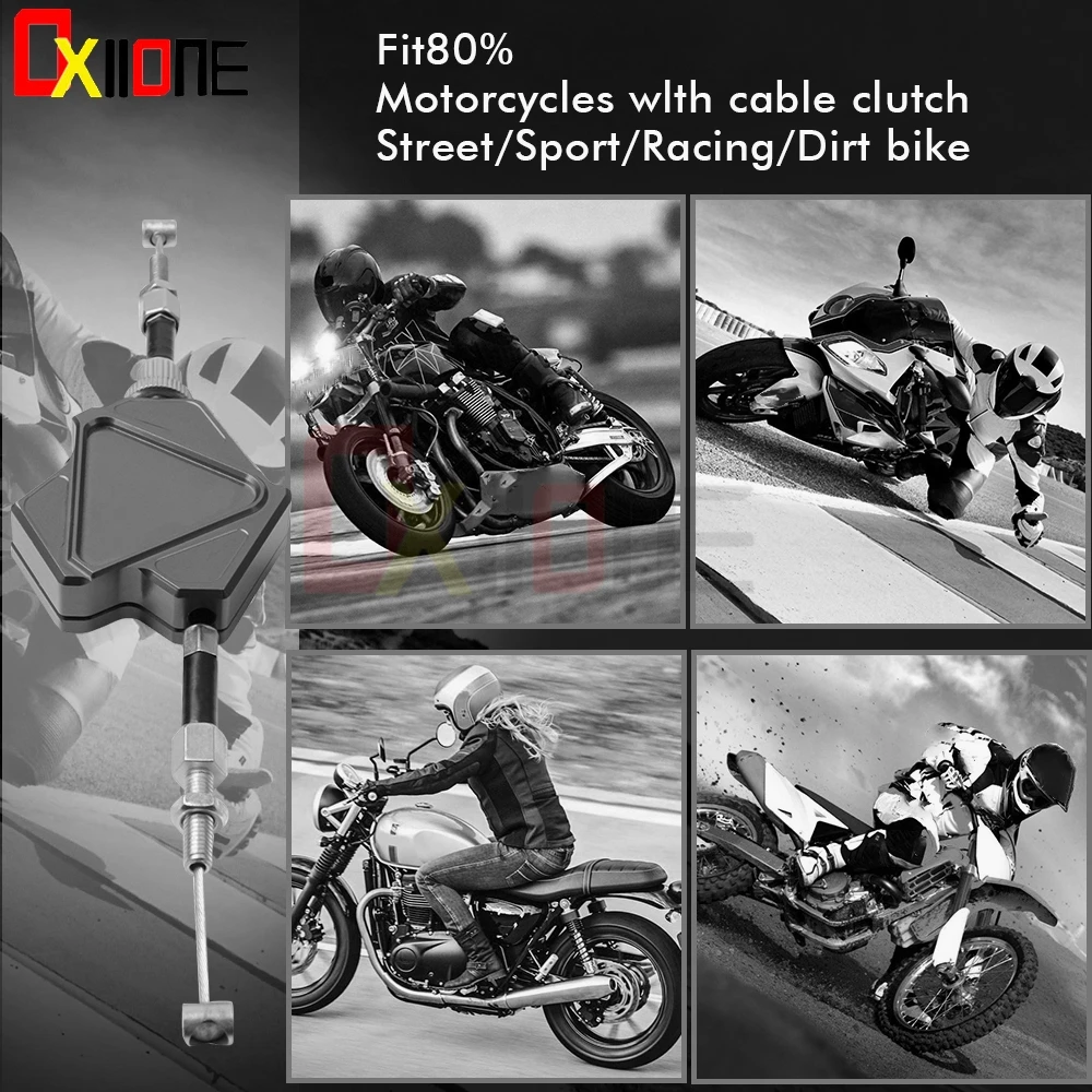 CNC алюминиевый мотоцикл трюк Рычаг Сцепления запчасти Moto легко тянуть кабель