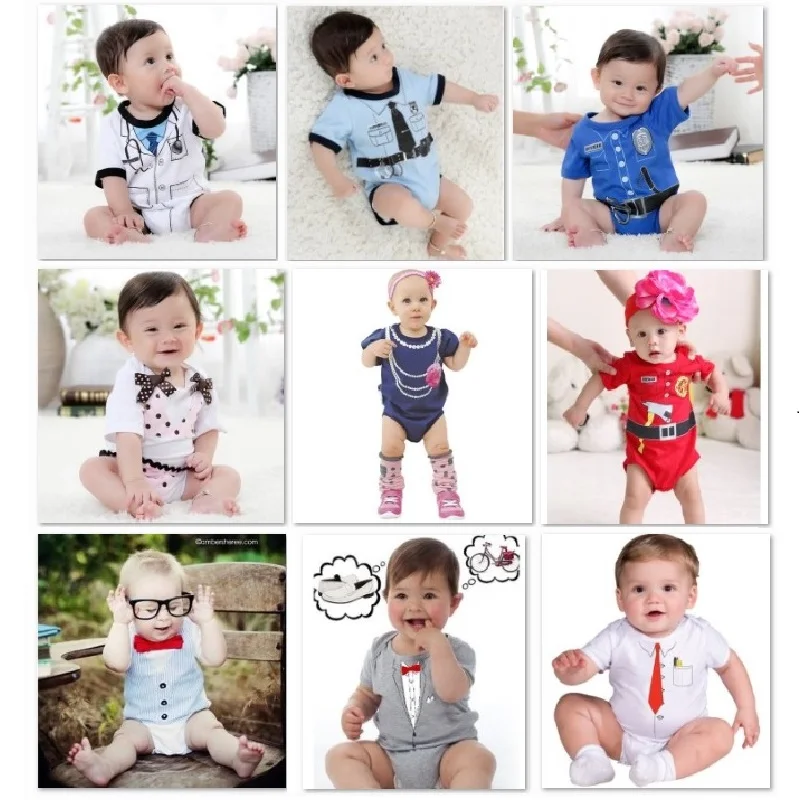 Детский комбинезон Hooyi боди с коротким рукавом для новорожденных|baby bodysuit short