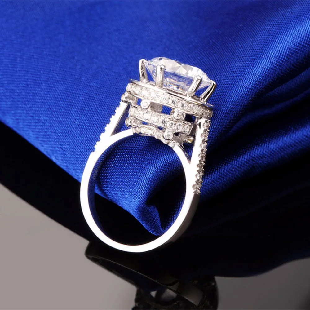 Оптовая продажа настоящее изумительное кольцо лорда положительное белое золото