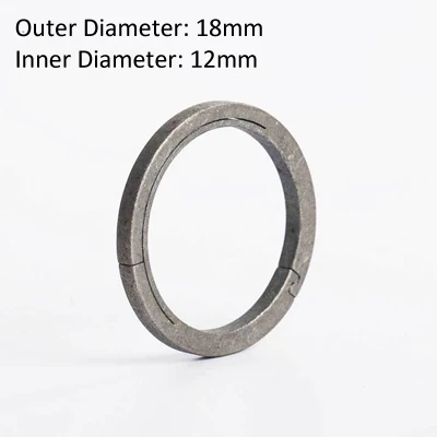 18mm 18 мм/22 мм/26 мм/32 мм TC4 кольцо для ключей из титанового сплава EDC наружный небольшой инструмент светильник для ключей аксессуары - Цвет: 18mm