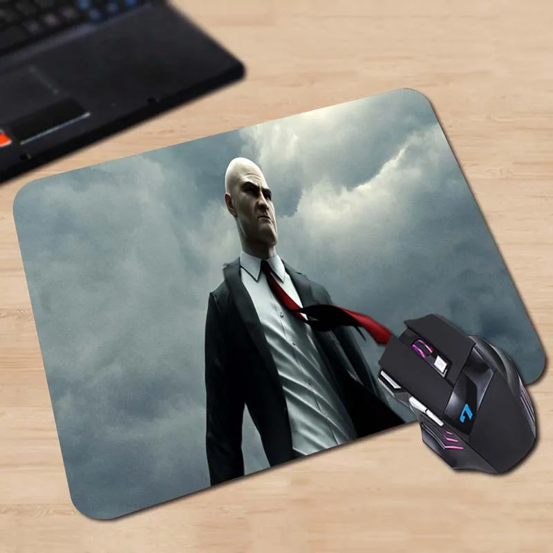 Babaite Customized Mouse Pad Hitman Agent 47 Killer Edios Black Computer Notebook Durable Rectangle Rubber Mat | Компьютеры и офис
