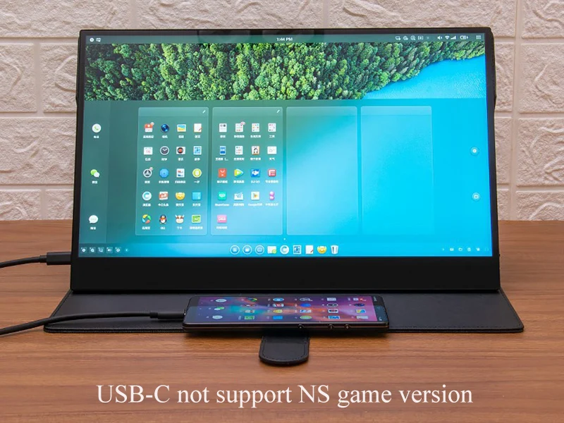 Емкостный сенсорный монитор 13 3 дюйма с одним кабелем поддержка Huawei P20 Samsung S8 S9 DEX TNT