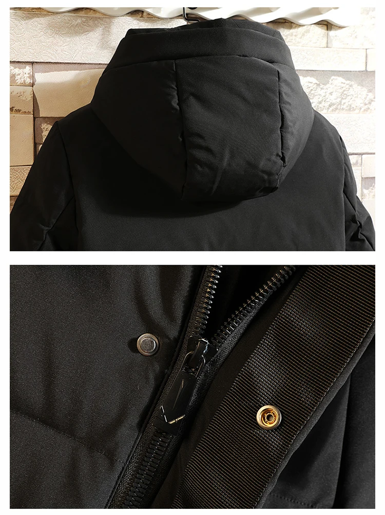 M-4XL, 5XL, длинное Мужское пальто с капюшоном, зимнее пальто, Мужская Толстая парка, мужские свободные теплые мужские зимние куртки и пальто