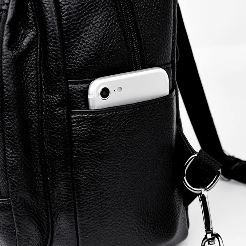 Женский кожаный рюкзак Mochila Feminina повседневный на плечо 2019 | Багаж и сумки
