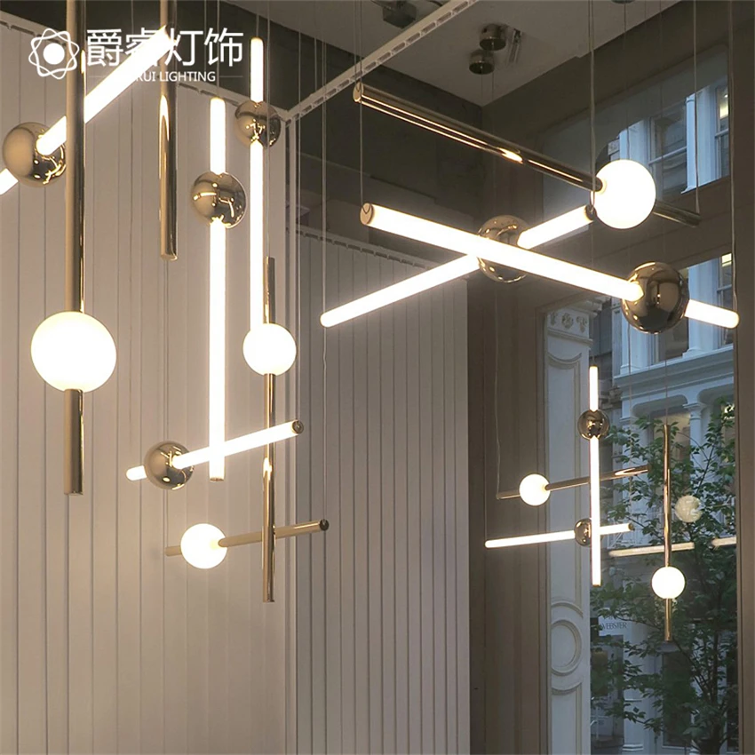 Простой пост-Современный Креативный подвесной светильник люстра освещение led