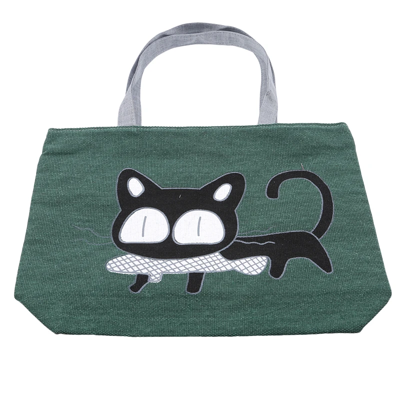 New Fashion Trend Cat Print Apparel Shoulder Bag Hot Sale Woman Messenger Handbag Big Shopping Bags | Багаж и сумки