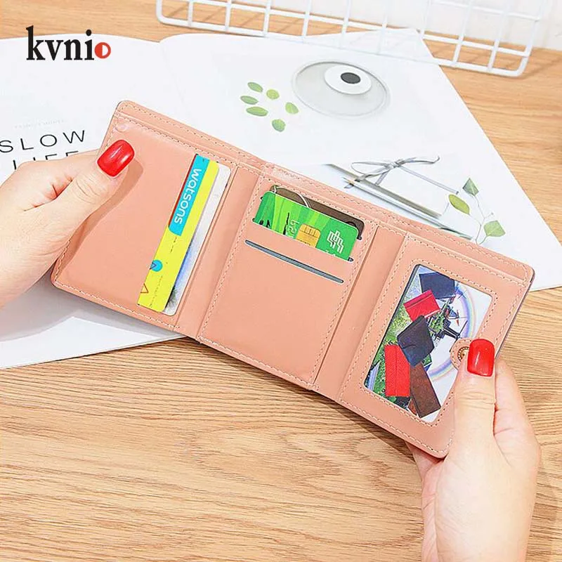 KVNIO 2018 маленький кошелек для карт женский с украшением в виде клубники корейский