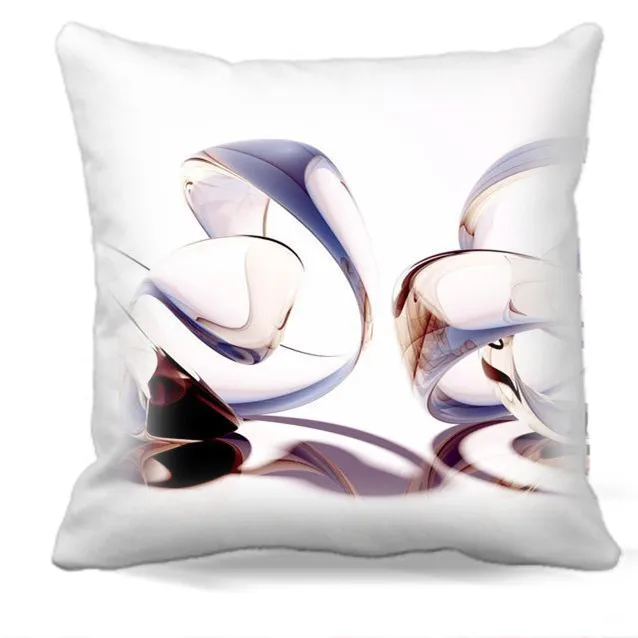 Мягкая квадратная подушка из хлопка и полиэстера с 3d изображением|cushion cover|designer