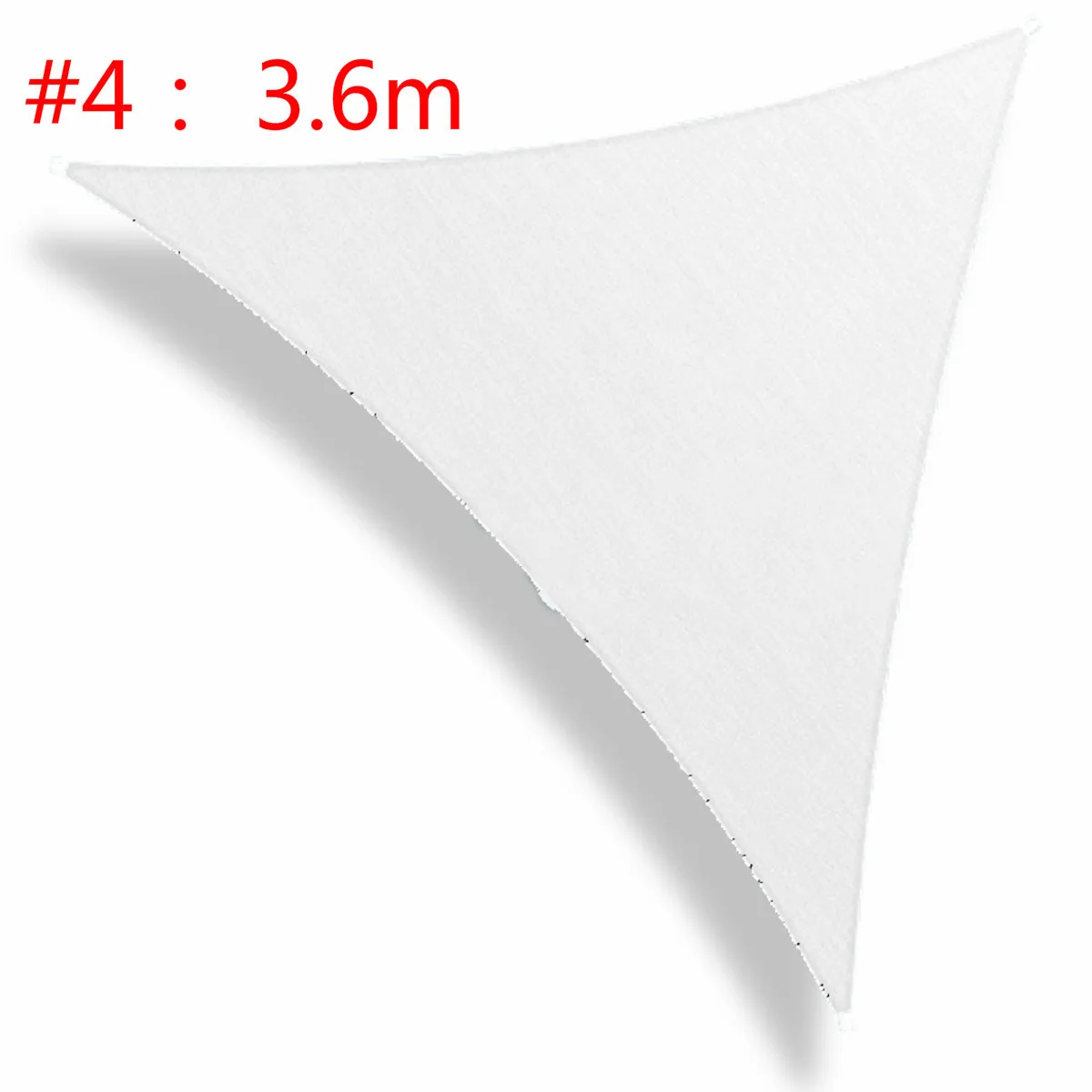 white Triangle 3.6m 4x3/3,6/3/2 m Треугольники/площадь/прямоугольник Защита от ультрафиолетовых лучей Водонепроницаемый полиэфирная ткань для отдыха на открытом воздухе солнце экран теневые паруса сетчатые навесы - Цвет: white Triangle 3.6m