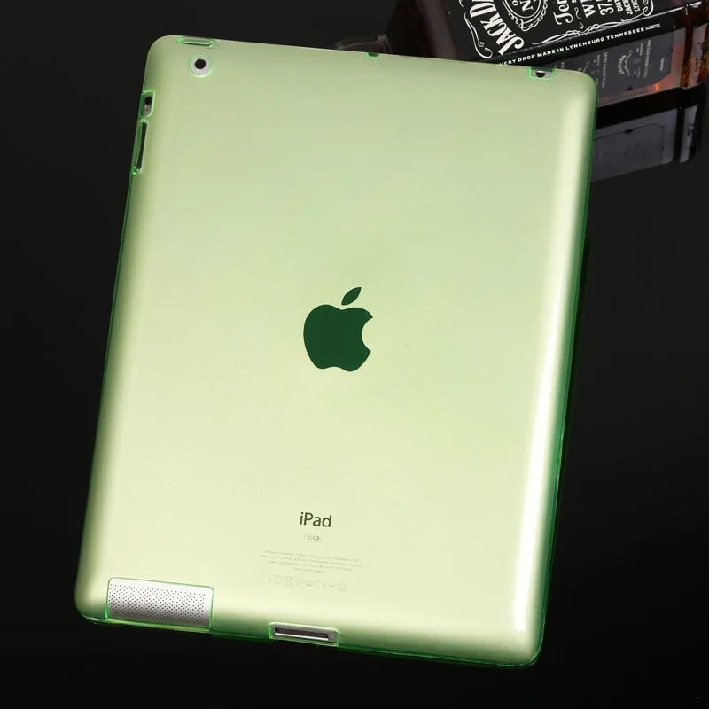 Чехол для iPad Air1, Air2, TPU мягкий чехол кристально прозрачный ультра тонкий чехол для планшета чехол - Цвет: air1 green