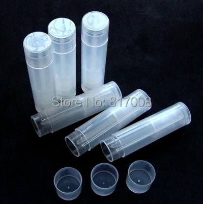 

Free shipping - 100pcs/lot 5ml Semi-transparent pp Lip Balm Cream Tube,5ml Plastic Lip Balm Container, Cosmetic Container