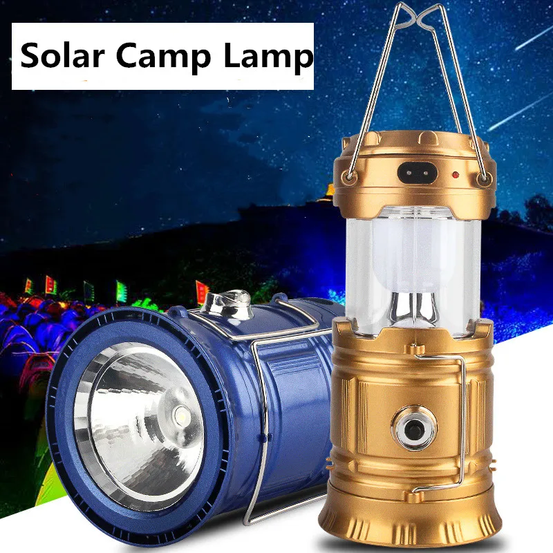 Светодиодный фонарь на солнечной батарее для кемпинга с USB зарядкой|Солнечные