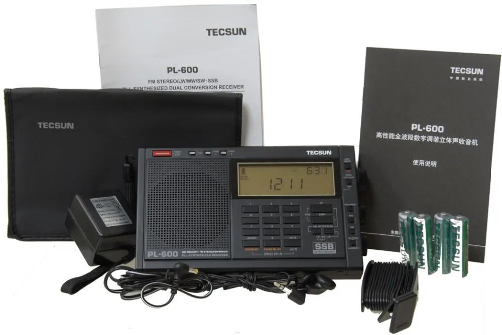 TECSUN PL-600 Цифровая настройка Полнодиапазонный FM/MW/SW-SBB/PLL синтезированный стереорадиоприемник(4xAA) PL600rqdio